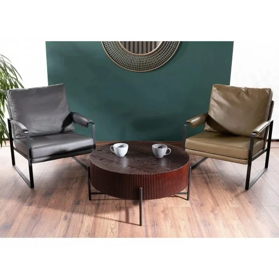 Стілець FOCUS штучна шкіра Сірий BUFFALO 06 Сірий BUFFALO 06 FOCUSSSSZ 15