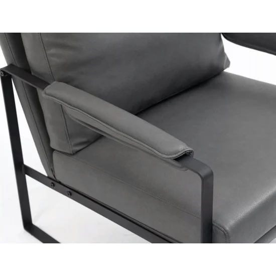 Стілець FOCUS штучна шкіра Сірий BUFFALO 06 Сірий BUFFALO 06 FOCUSSSSZ 9