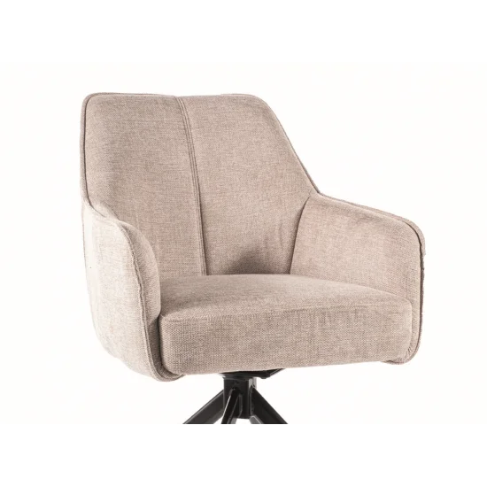 Стілець NOTTI BREGO Чорний каркас / Бежевий 31 NOTTIBRCJBE 2