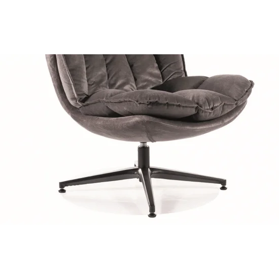 Кресло VESTA VELVET Черный каркас / Серый TAP.218 VESTAVCSZ 6