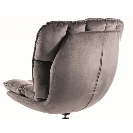 Кресло VESTA VELVET Черный каркас / Серый TAP.218 VESTAVCSZ 5