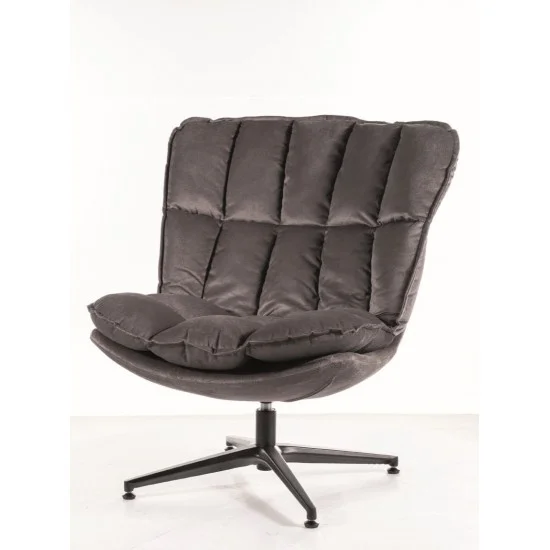 Кресло VESTA VELVET Черный каркас / Серый TAP.218 VESTAVCSZ 4