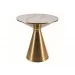 Журнальный столик ARIES Белый / Золото диаметр 50 ARIESBZL50