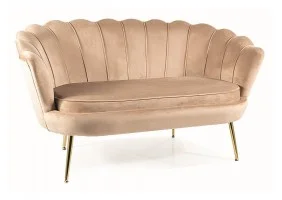 Диван CAMELLIA 2 VELVET Бежевий BLUEVEL 28/Золото CAMELLIAV2BEZL