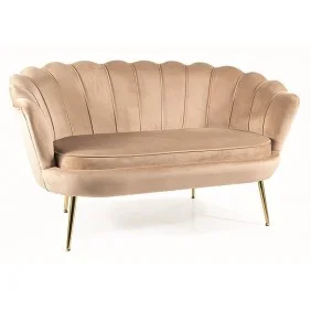 Диван CAMELLIA 2 VELVET Бежевий BLUEVEL 28/Золото CAMELLIAV2BEZL