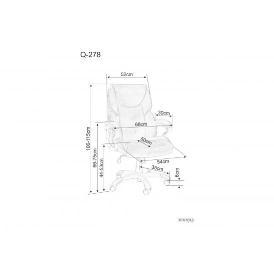 Компьютерное кресло Q-278 Коричневый OBRQ278BR 5