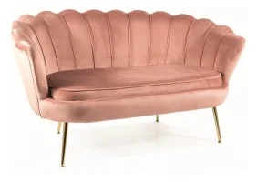 Диван CAMELLIA 2 VELVET Античний рожевий BLUEVEL 52 / Золото CAMELLIAV2RAZL