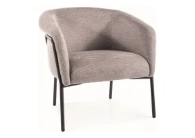 Крісло CLOVER BREGO Чорний каркас / Сірий 07 CLOVERBRCSZ