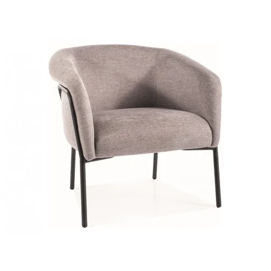 Крісло CLOVER BREGO Чорний каркас / Сірий 07 CLOVERBRCSZ 1