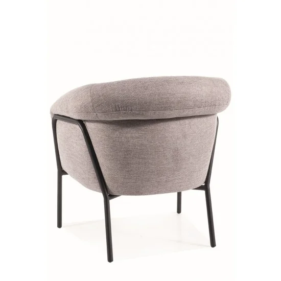 Крісло CLOVER BREGO Чорний каркас / Сірий 07 CLOVERBRCSZ 2