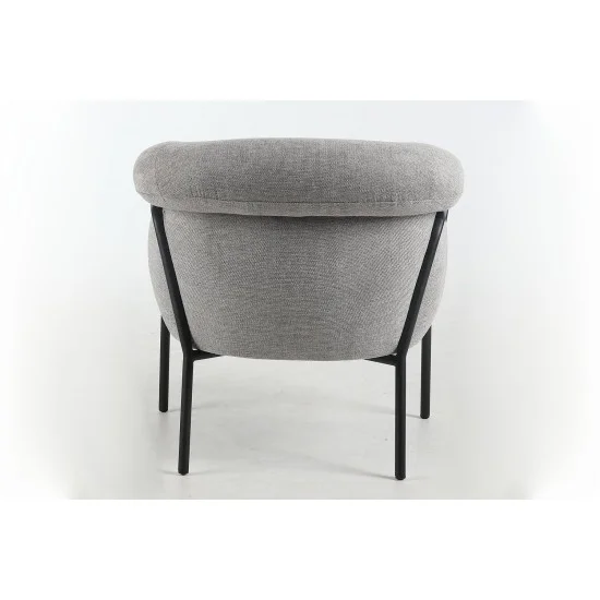 Крісло CLOVER BREGO Чорний каркас / Сірий 07 CLOVERBRCSZ 6