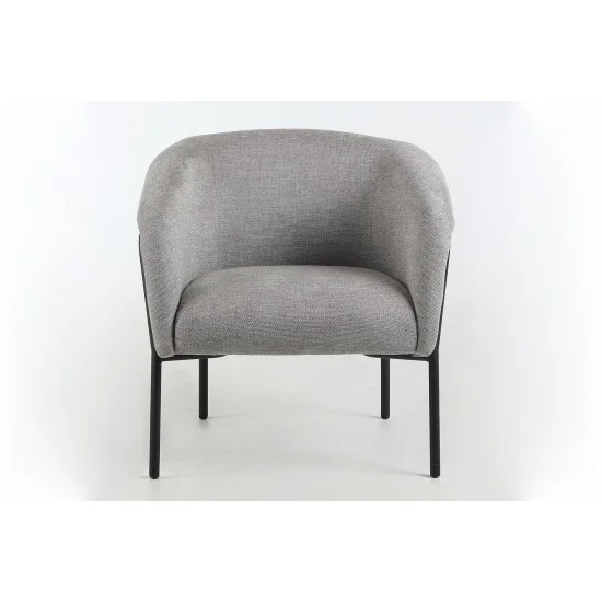 Крісло CLOVER BREGO Чорний каркас / Сірий 07 CLOVERBRCSZ 7