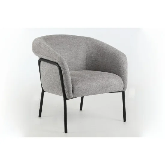 Крісло CLOVER BREGO Чорний каркас / Сірий 07 CLOVERBRCSZ 5