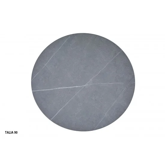 Стол обеденный TALIA Серый (эффект мрамора) / Черный диаметр 90 TALIASZC90 5
