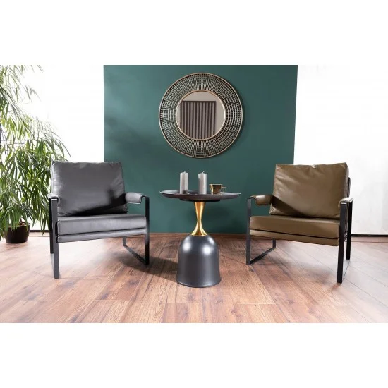 Журнальный стол LIBRA Черный / Золото диаметр 51 LIBRACZL51 8