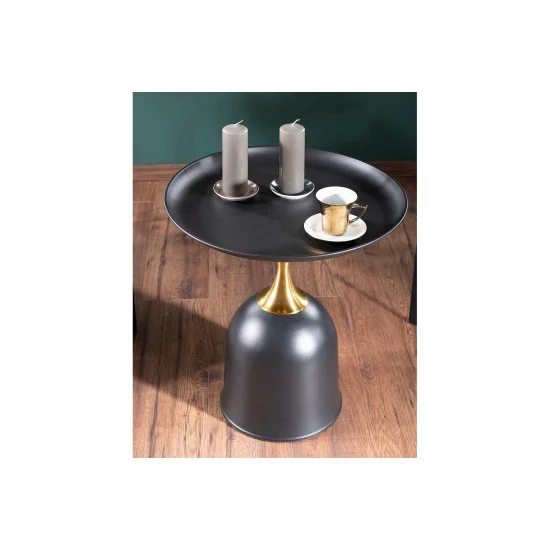 Журнальный стол LIBRA Черный / Золото диаметр 51 LIBRACZL51 7