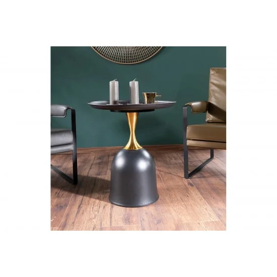 Журнальный стол LIBRA Черный / Золото диаметр 51 LIBRACZL51 9