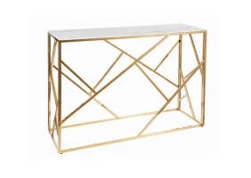 Консоль ESCADA C II білий ефект мармуру / золото 120X40 ESCADACMAZL