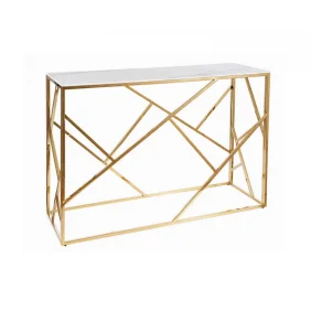 Консоль ESCADA C II белый эффект мрамора / золото 120X40 ESCADACMAZL