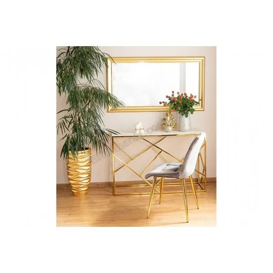 Консоль ESCADA C II білий ефект мармуру / золото 120X40 ESCADACMAZL 2