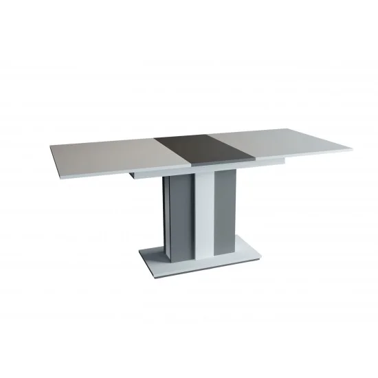 Стол обеденный Clasic 140(180)x80 Белая Аляска / Антрацит 3