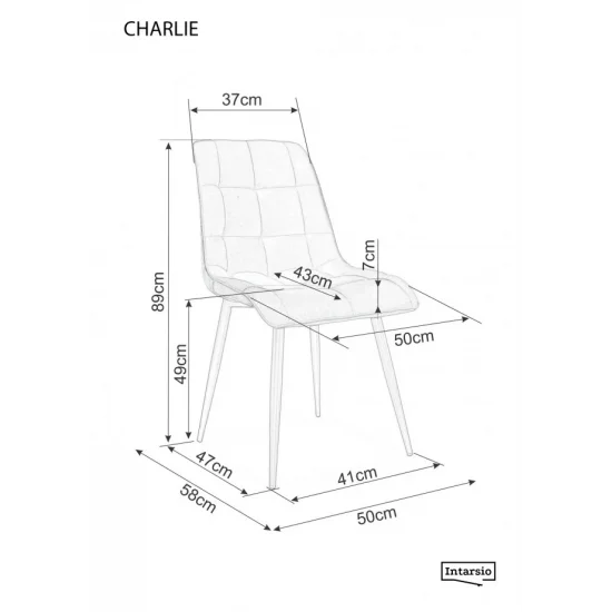 Стул кухонный Charlie Велюр Оливковый 6
