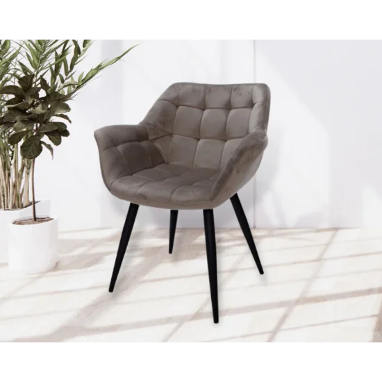 Стул обеденный ELEGANTE Темный Беж 8