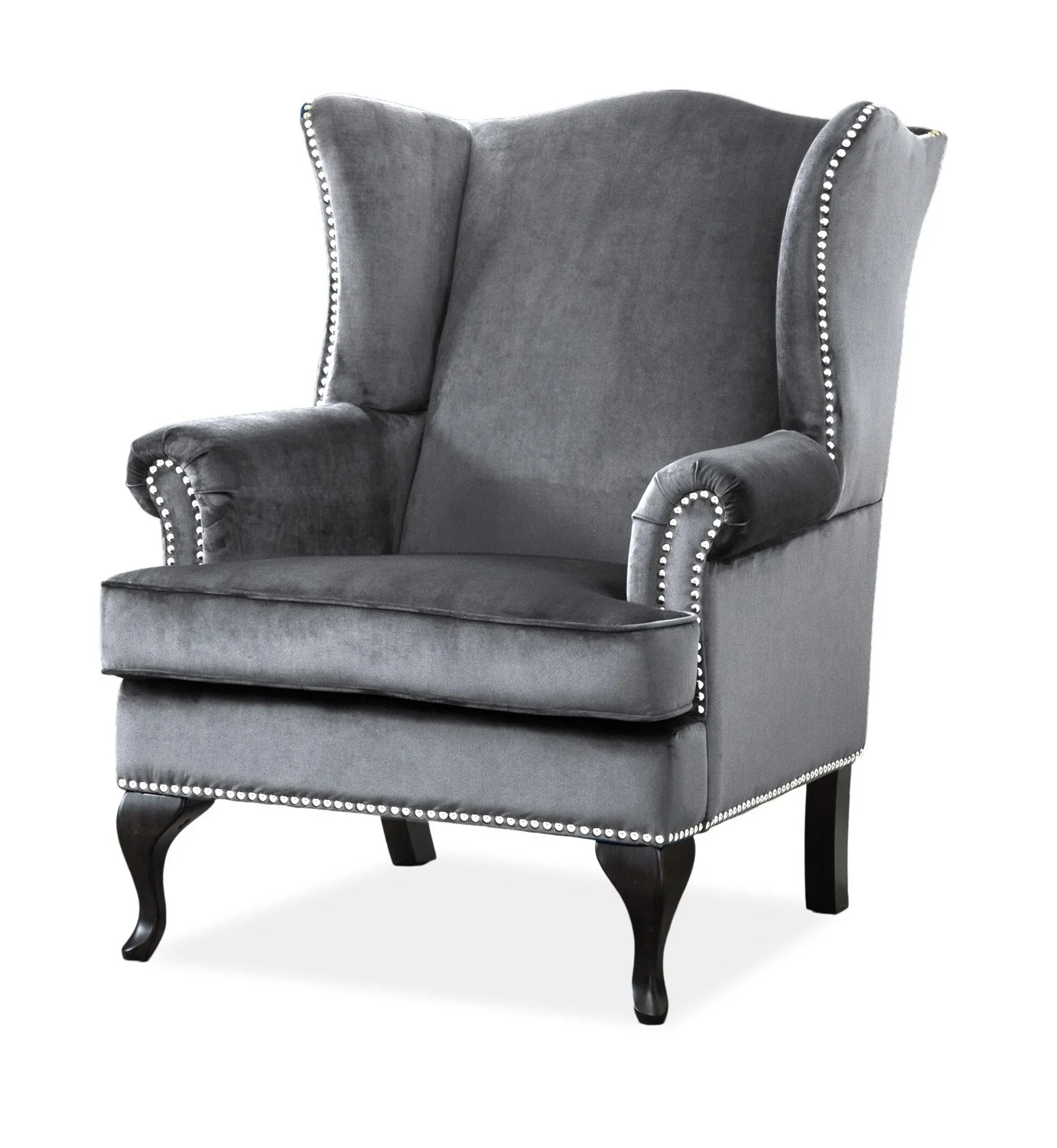 стул компьютерный серый велюр