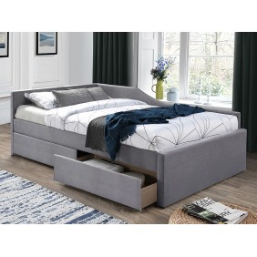 Кровать односпальная ELIOT VELVET 120X200 серый TAP. 142 ELIOTV120SZ