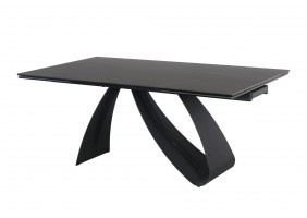 Стол обеденный DIUNA CERAMIC Черный MARMUR SAHAR NOIR / Черный мат (160-240)X90 DIUNACC160