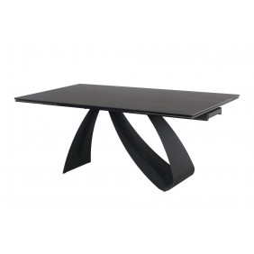 Стол обеденный DIUNA CERAMIC Черный MARMUR SAHAR NOIR / Черный мат (160-240)X90 DIUNACC160