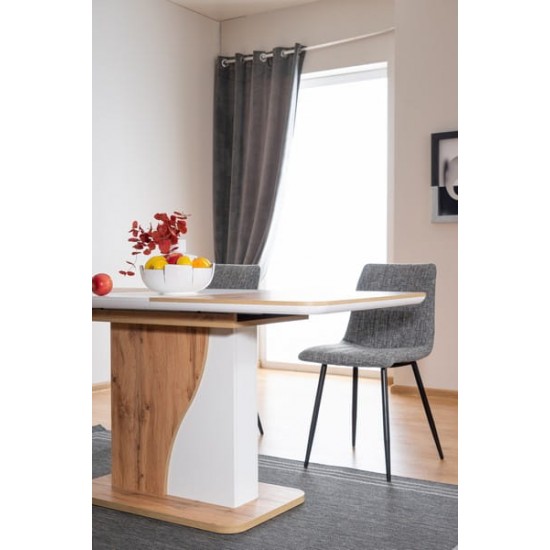 Стіл обідній Syriusz 80х120 Дуб Вотан / Білий Мат SYRIUSZDWBM120IN 3