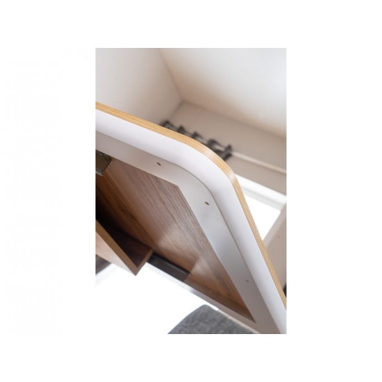 Стіл обідній Syriusz 80х120 Дуб Вотан / Білий Мат SYRIUSZDWBM120IN 6