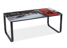 Журнальний стіл Taxi ll LONDYN / Чорний каркас 105x55x43 TAXIL