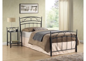 Односпальная кровать Siena 90X200 Черный SIENA90