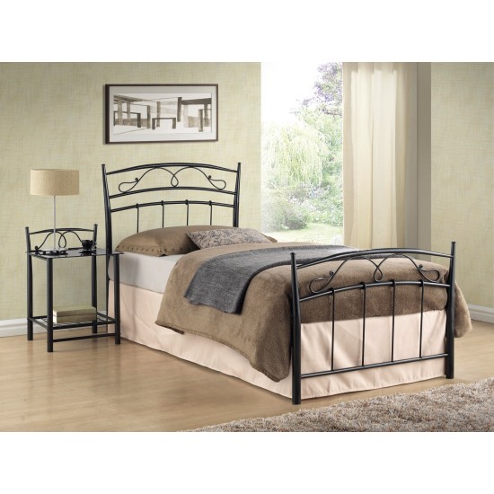 Односпальная кровать Siena 90X200 Черный SIENA90 1