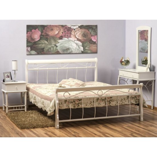 Односпальная кровать Venecja 120X200 Белый VENECJA120BB 1
