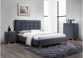Двуспальная кровать Melissa 160X200 Серый MELISSA160SZ