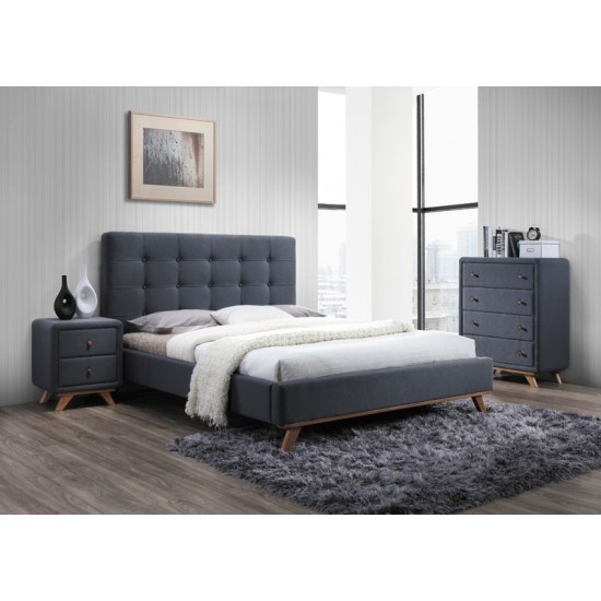 Двуспальная кровать Melissa 160X200 Серый MELISSA160SZ 1
