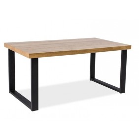 Стол обеденный Umberto Дуб / Черный 180х90 UMBERTO180DC