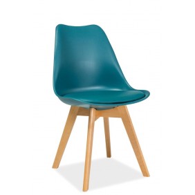 Стул Kris Бирюза / Бук KRISBUMO