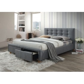 Двуспальная кровать Ascot 160X200 Серый ASCOT160SZ