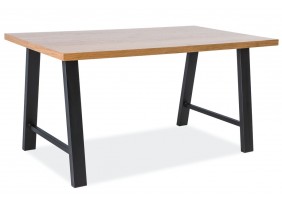 Стол Abramo 180х90 Дуб / Черный ABRAMOLDC180