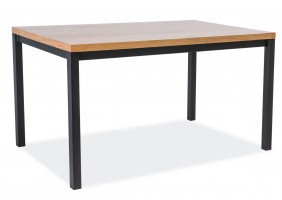 Стол обеденный Normano 150х90 Дуб / Черный NORMANOLDC150