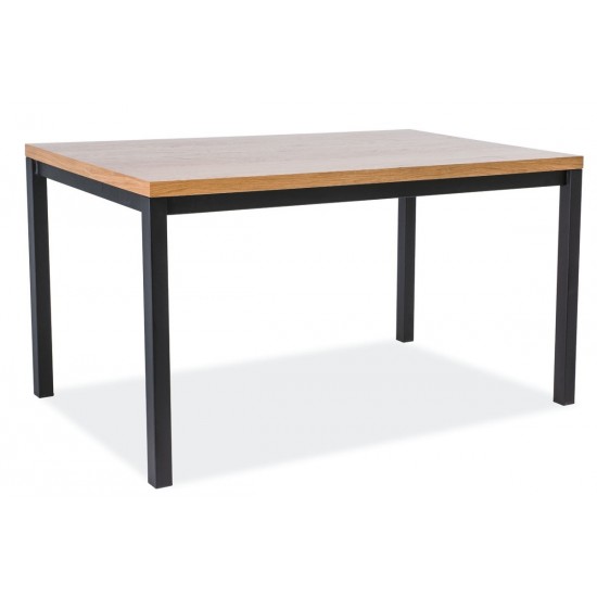 Стол обеденный Normano 150х90 Дуб / Черный NORMANOLDC150 1