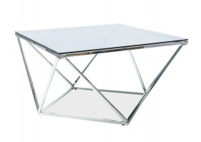 Журнальный стол Silver A Silver A 80х80 Дымчатый / Серебряный SILVERASC