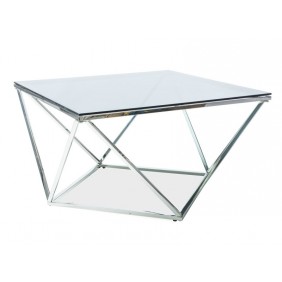 Журнальный стол Silver A Silver A 80х80 Дымчатый / Серебряный SILVERASC