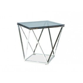 Журнальный стол Silver B 50х50 Дымчатый / Серебряный SILVERBSC