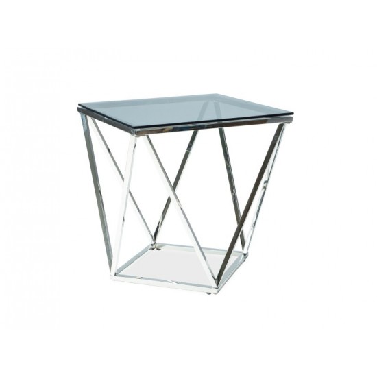 Журнальный стол Silver B 50х50 Дымчатый / Серебряный SILVERBSC 1