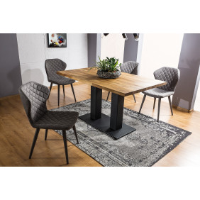 Стол обеденный Sauron 150х90 Дуб / Черный SAURONDC150